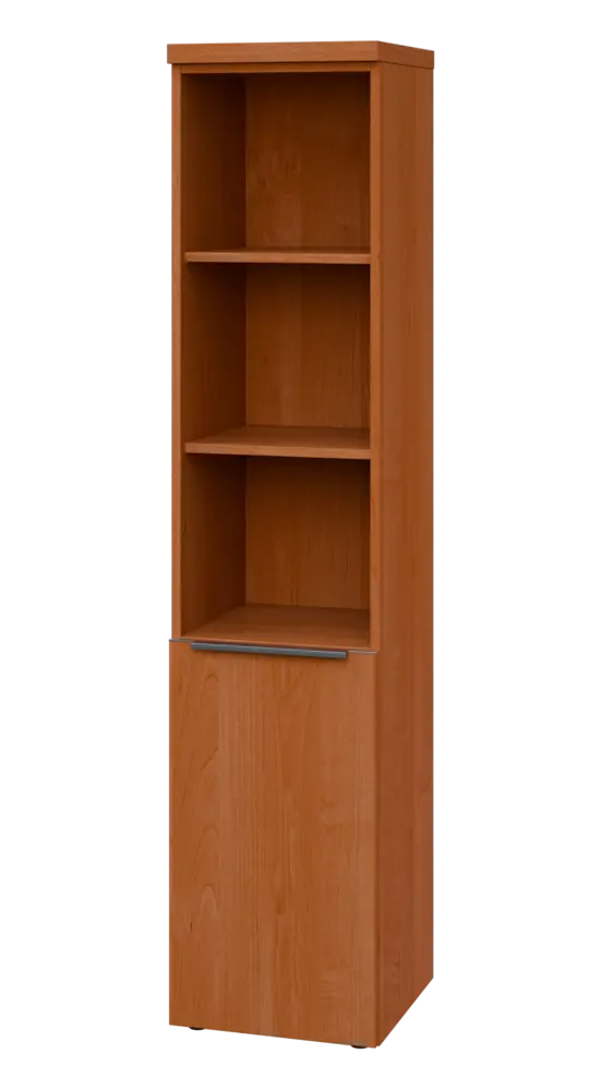 SIN 5 - 4DN3 kancelářská skříň, 1-dveřová/nika, levá, 1820x400x400, olše jantar